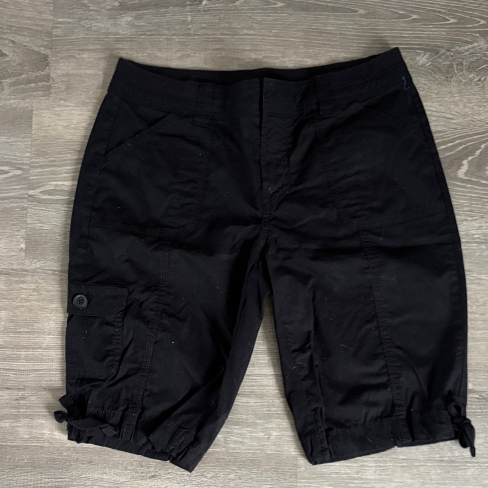St. John's Bay Black Women's Bermuda Shorts